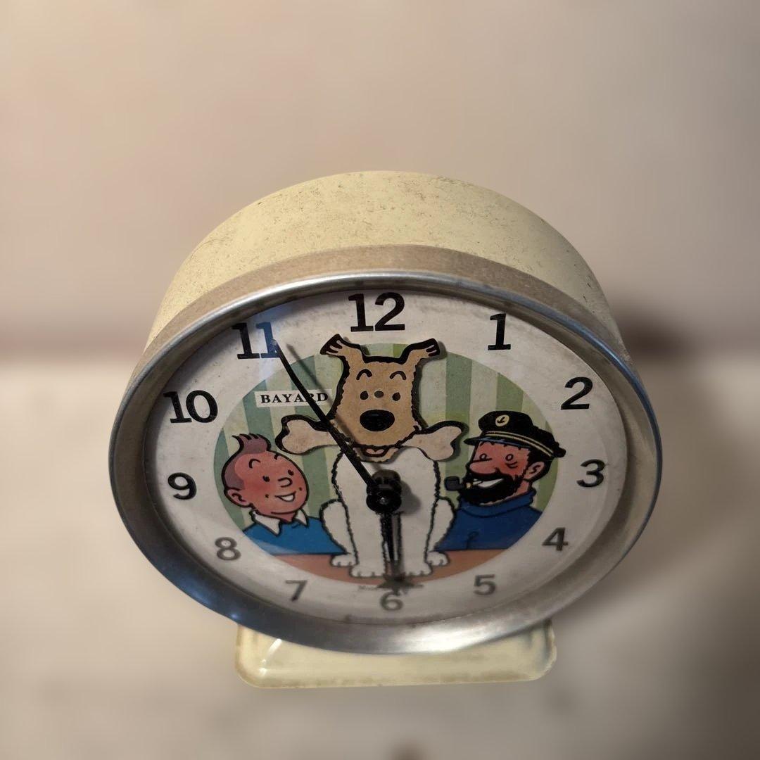 週末限定値段　希少品 フランス BAYARL社タンタンの冒険 置き時計フランス製