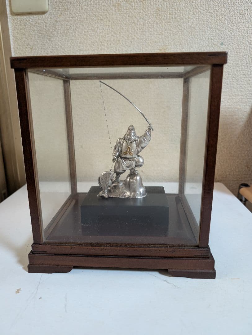 純銀　恵比寿　置物　当時物