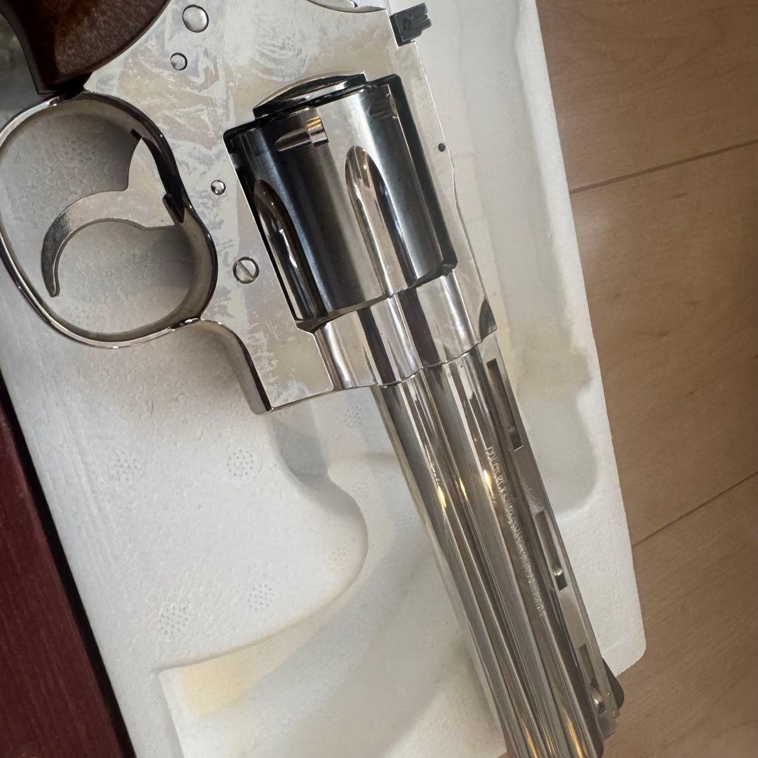 【Rモデル】 タナカ コルトパイソン　ニッケルフィニッシュ　6インチ ガスガン