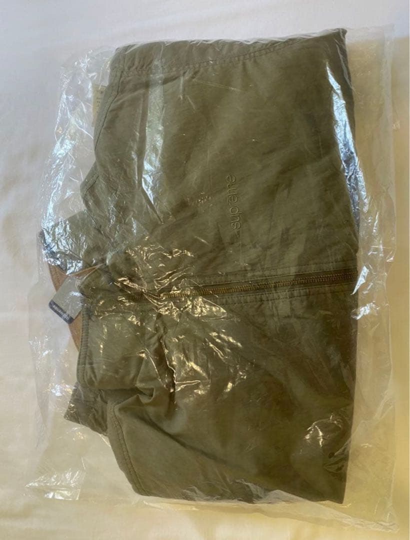 Sサイズ Supreme Leather Collar Jacket Olive