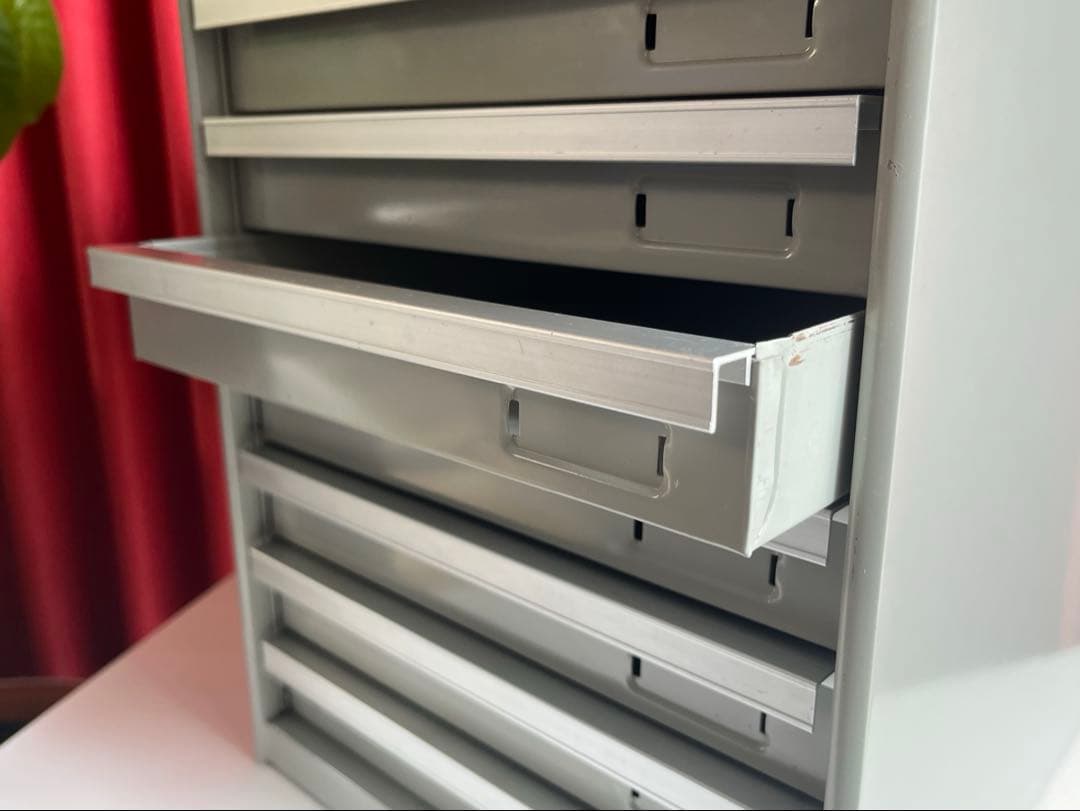 ヴィンテージ　UCHIDA 10段　スチールチェスト　インダストリアル　モダン