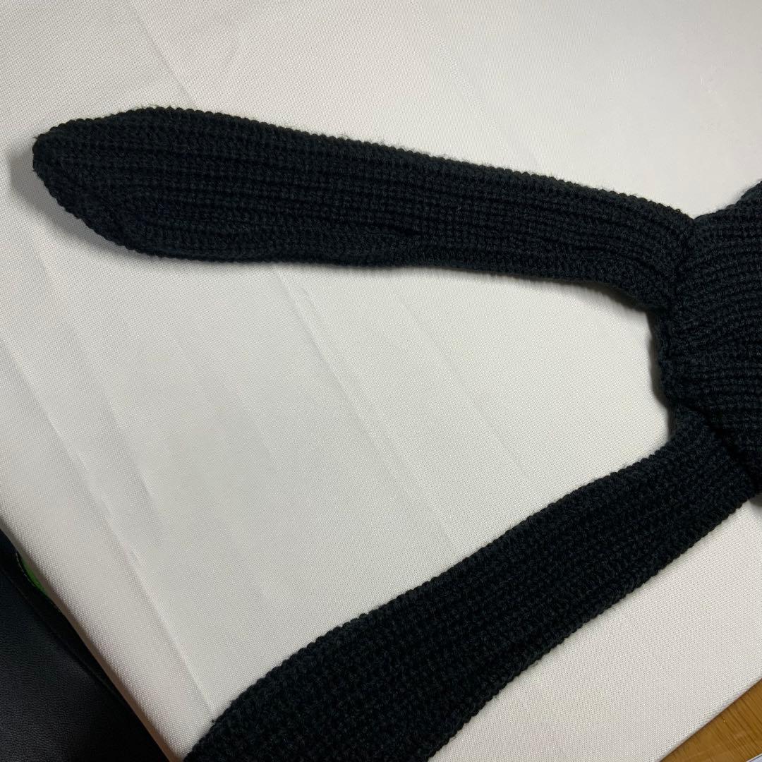 【希少】　FR2 月桃　Bunny Ears Beanie ニット帽　ブラック