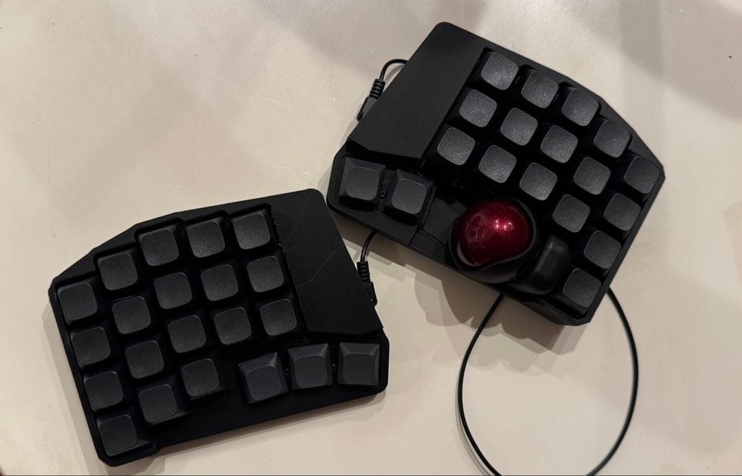 【新品】keyball39 完成品　静音リニア　トラックボール付き