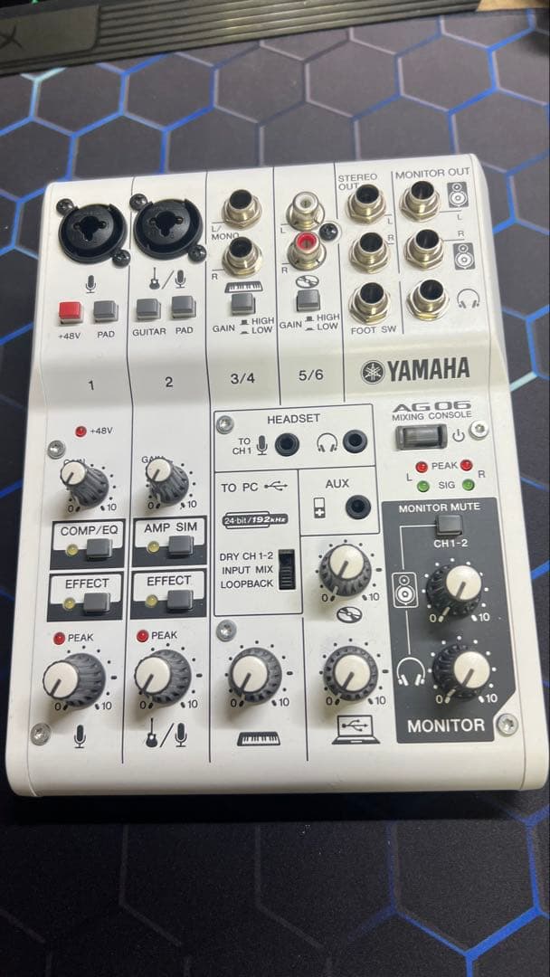 YAMAHA AG06オーディオインターフェイス