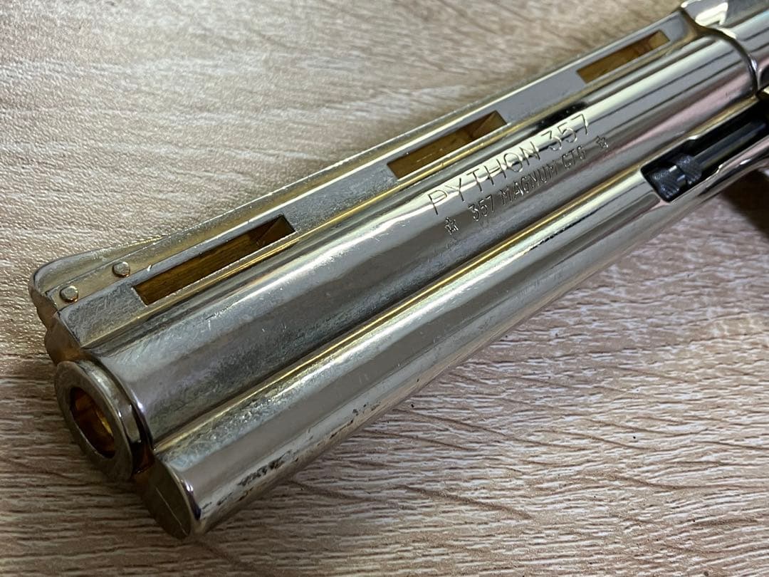 コクサイ コルト パイソン 6インチ 金属製モデルガン SMGマーク有り