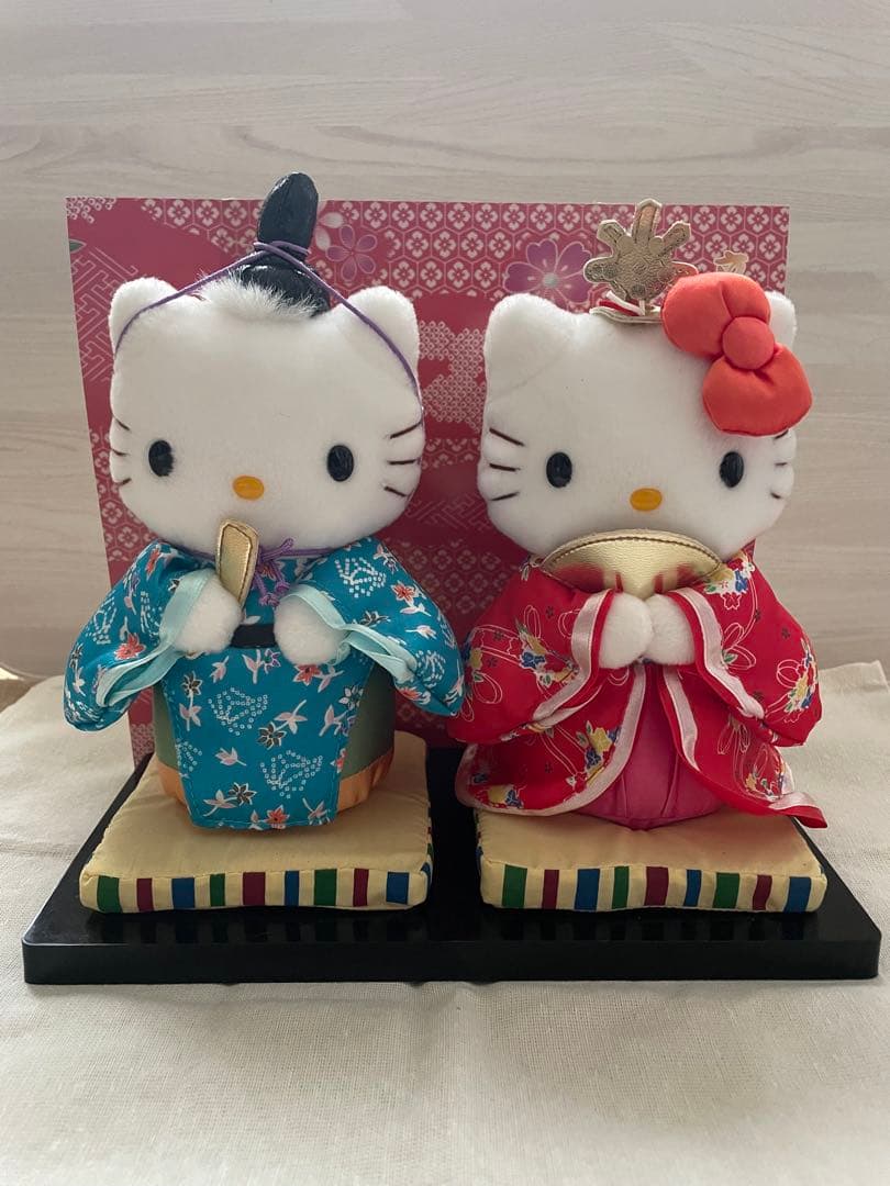 平成　レトロ　サンリオ　ハローキティ　ダニエル　雛人形　ぬいぐるみ