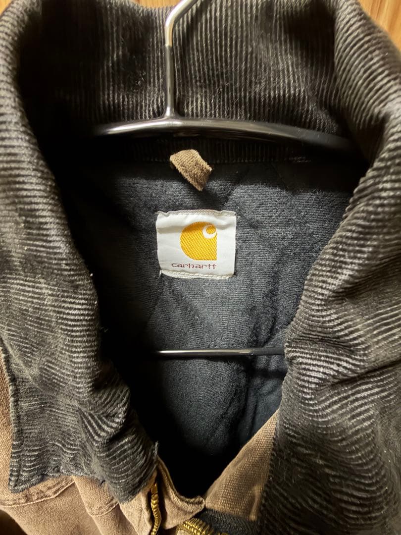 Carhartt ダックジャケット ブラウン 企業ロゴ