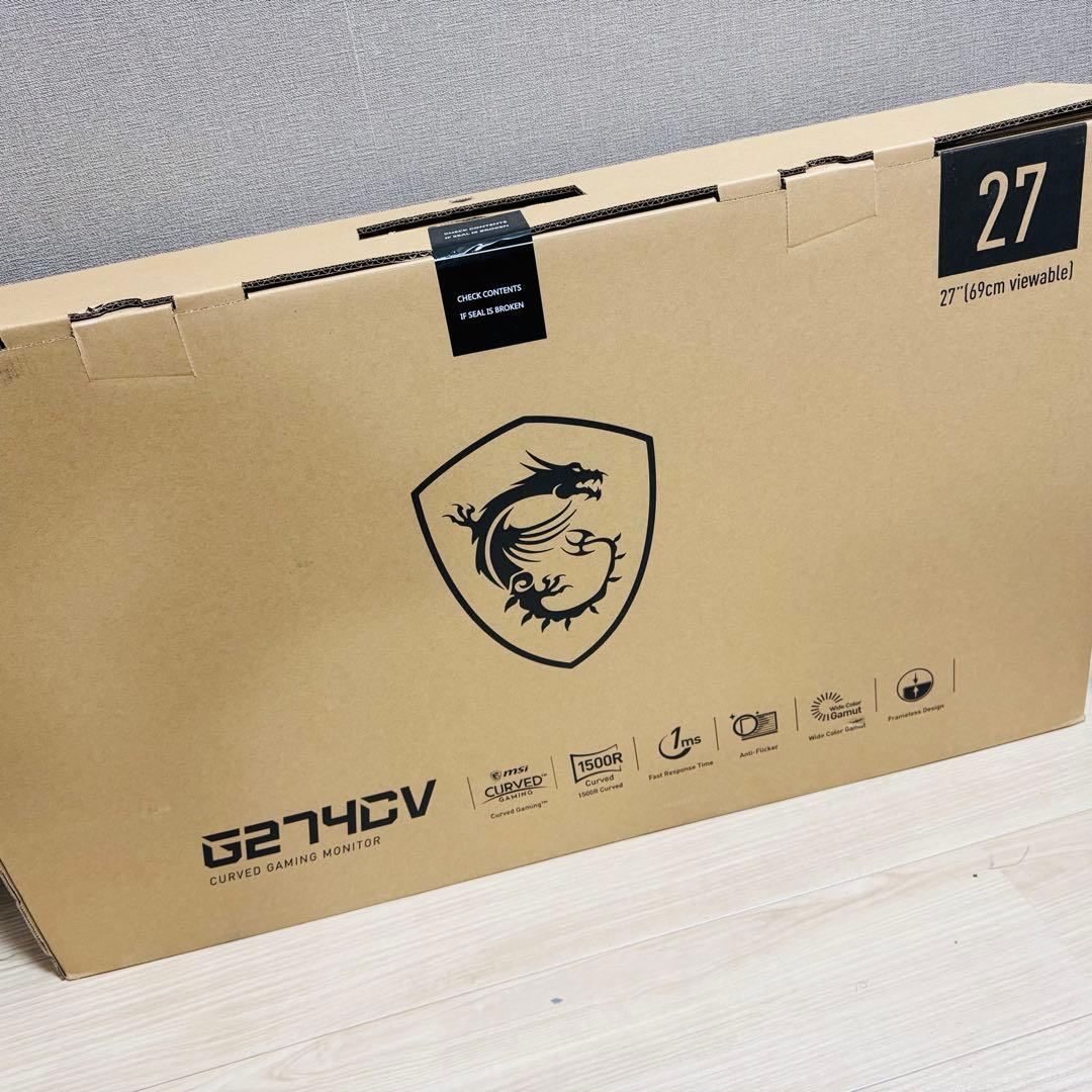 SI（エムエスアイ） 湾曲パネル搭載ゲーミングモニター G274CV