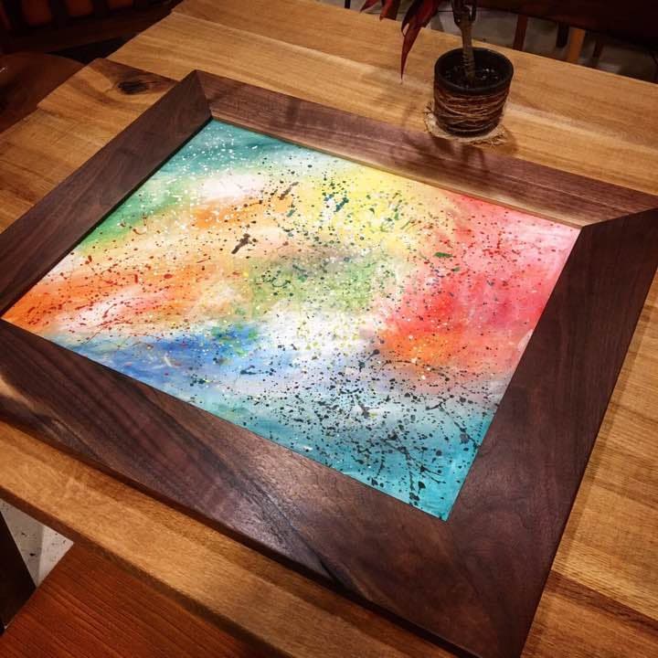 水彩画[秘密]【額付き】