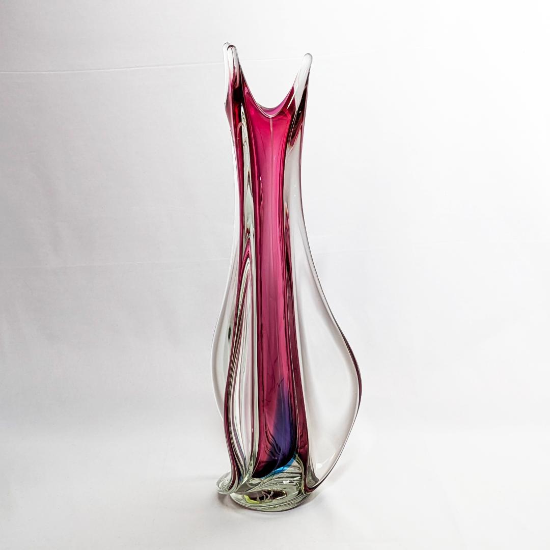 工芸品 Multi Glass Flower Vase (Pink)