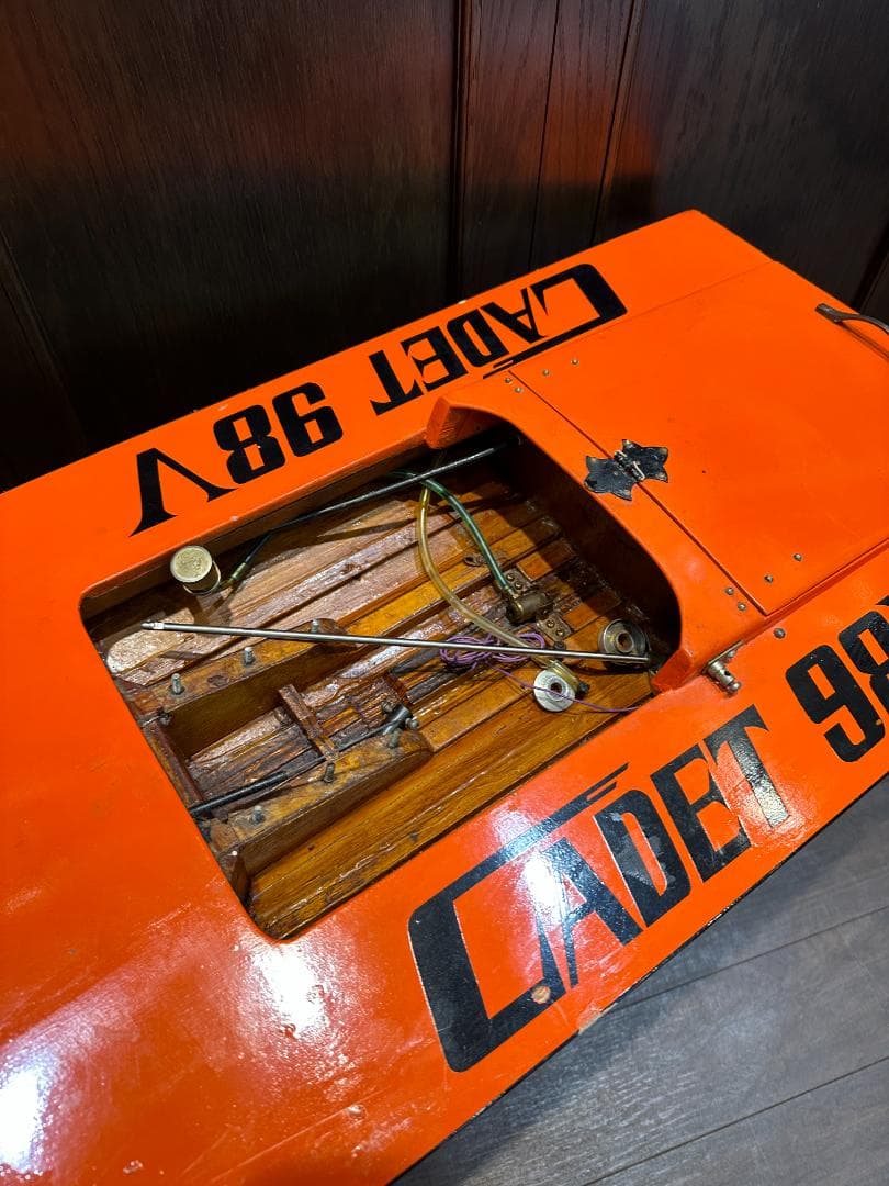 ★CADET 98V ビンテージ ラジコンボート オレンジ ジャンク オブジェ