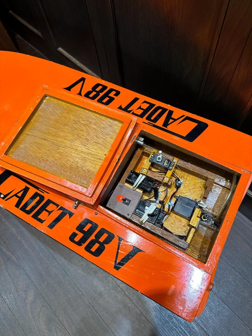 ★CADET 98V ビンテージ ラジコンボート オレンジ ジャンク オブジェ