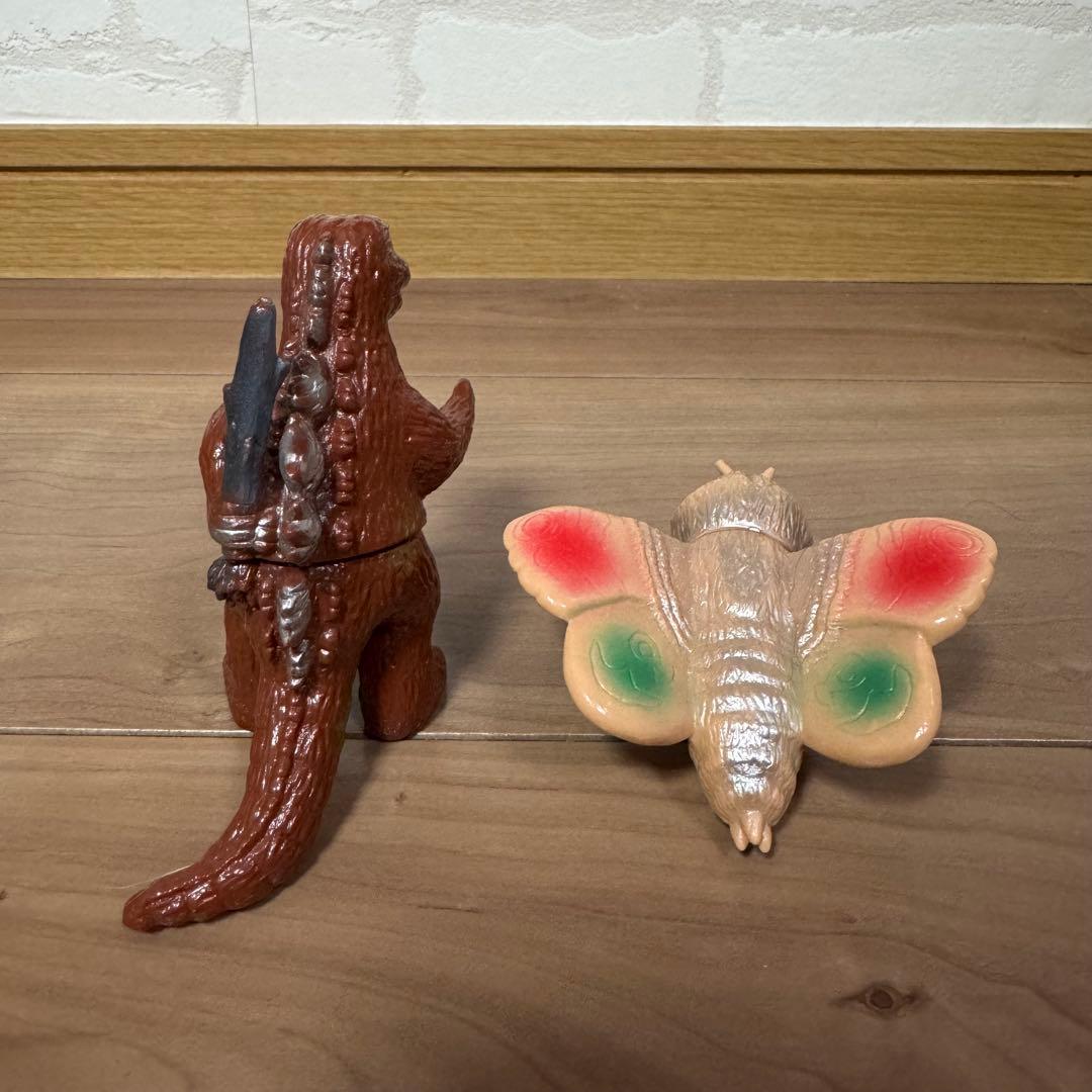 マーミット ミニソフビ 4点セット ゴジラ モスラ メガロ飛行 メーサー車