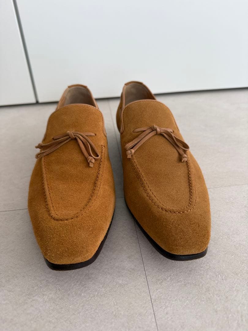 サントーニ　Santino ブラウン スエード ローファー