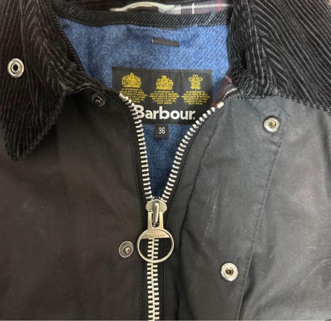 美品　BARBOUR BEDALE 36 ブラック ライナー付き
