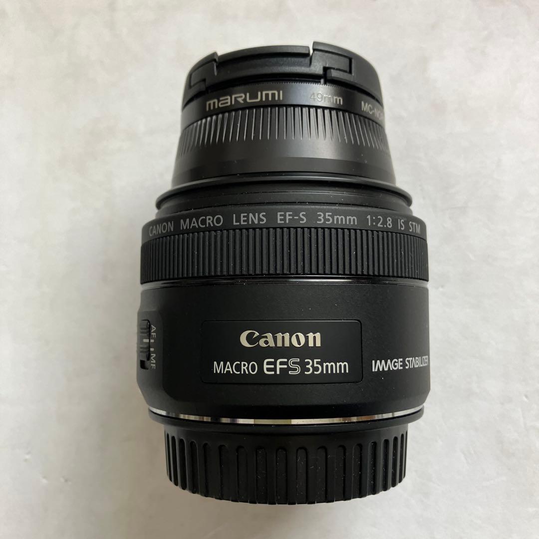 キャノンEF S 35㎜ f2.8マクロレンズ、レンズガードフィルター、ケース
