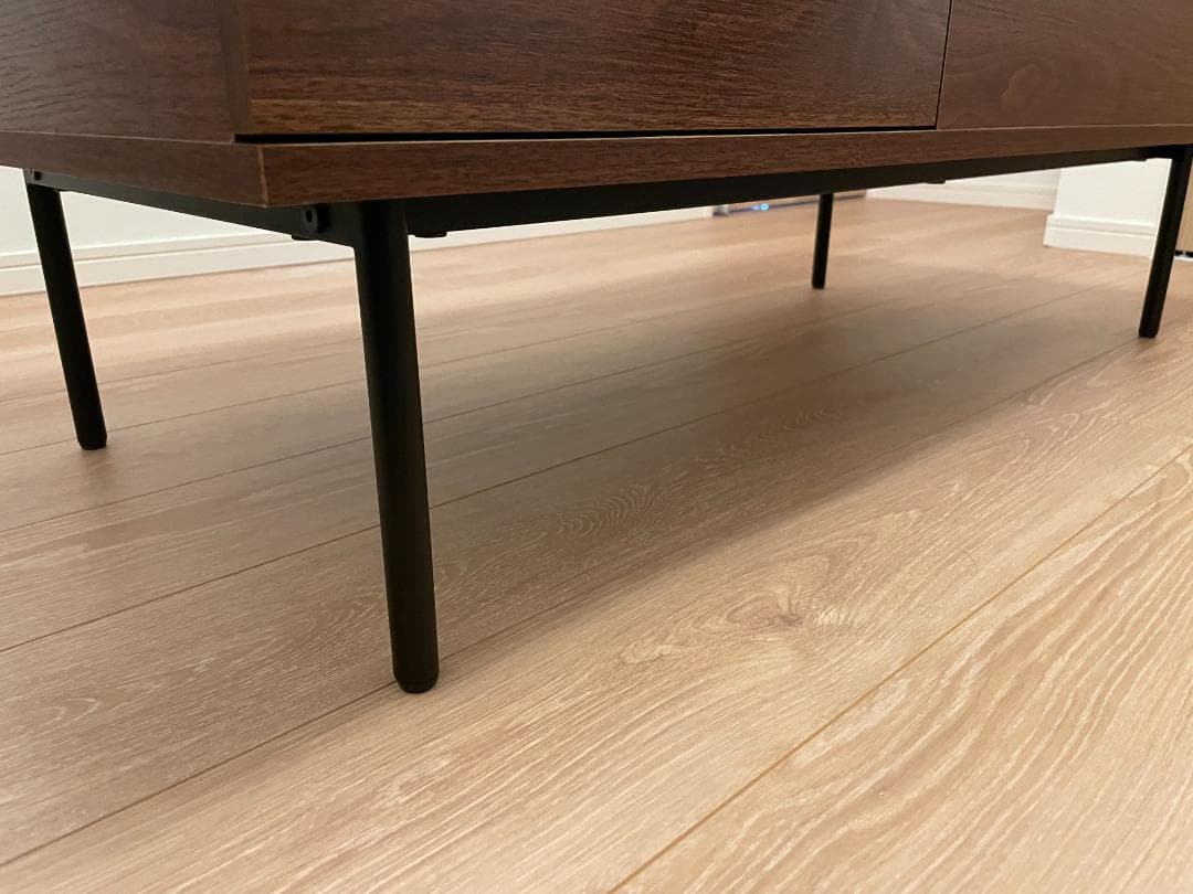 ウッド調ローテーブル 昇降式