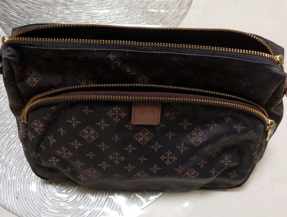 【新品未使用品】russet 2way バック　モノグラム　ダークブラウン