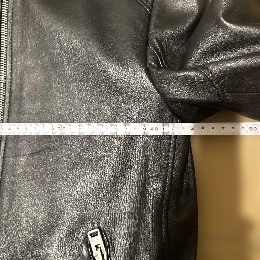 タ*ん様 COACH ブラック レザー シングルライダース XS