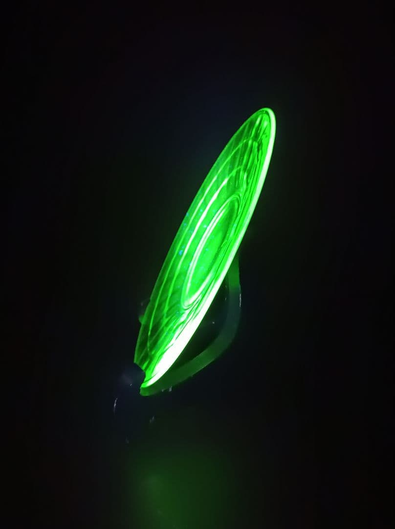 【希少】【美品】ウランガラス　アンカーホッキング　ディプレッションガラス