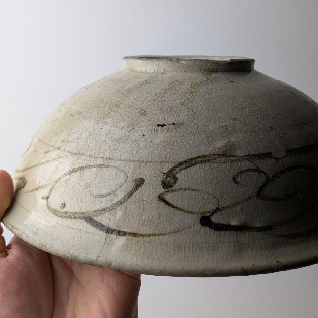 安南 鉄絵 草花文 鉢 ベトナム 宋胡録 古陶磁 骨董 古美術