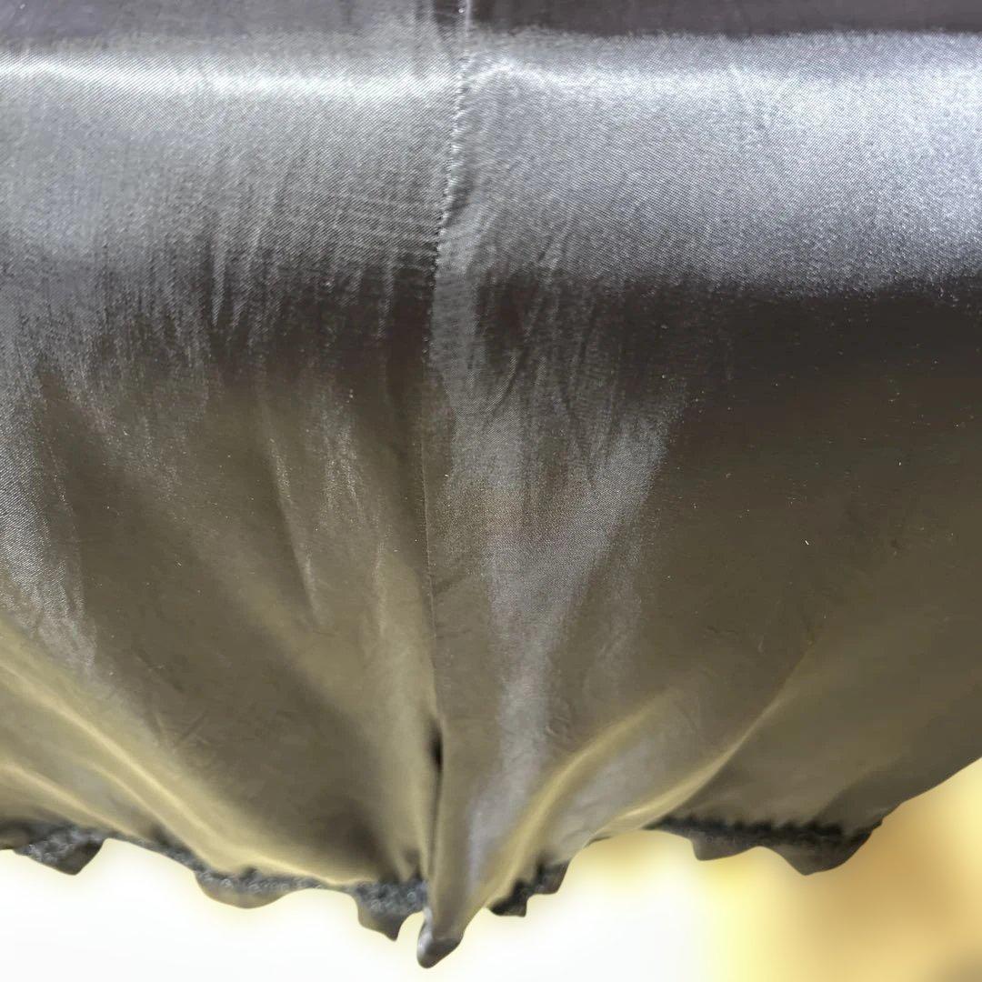 【コム デ ギャルソン】黒サテン サルエルパンMサイズ　レディース