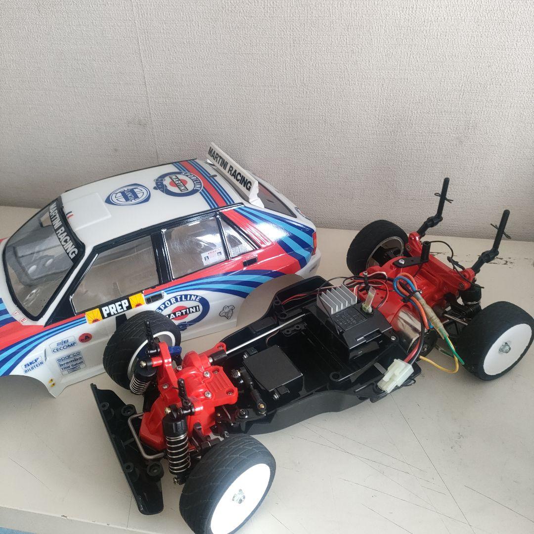 【当時物、レア】タミヤTA02シャーシ、プロポ、メカ付き、ランチアボディ付き