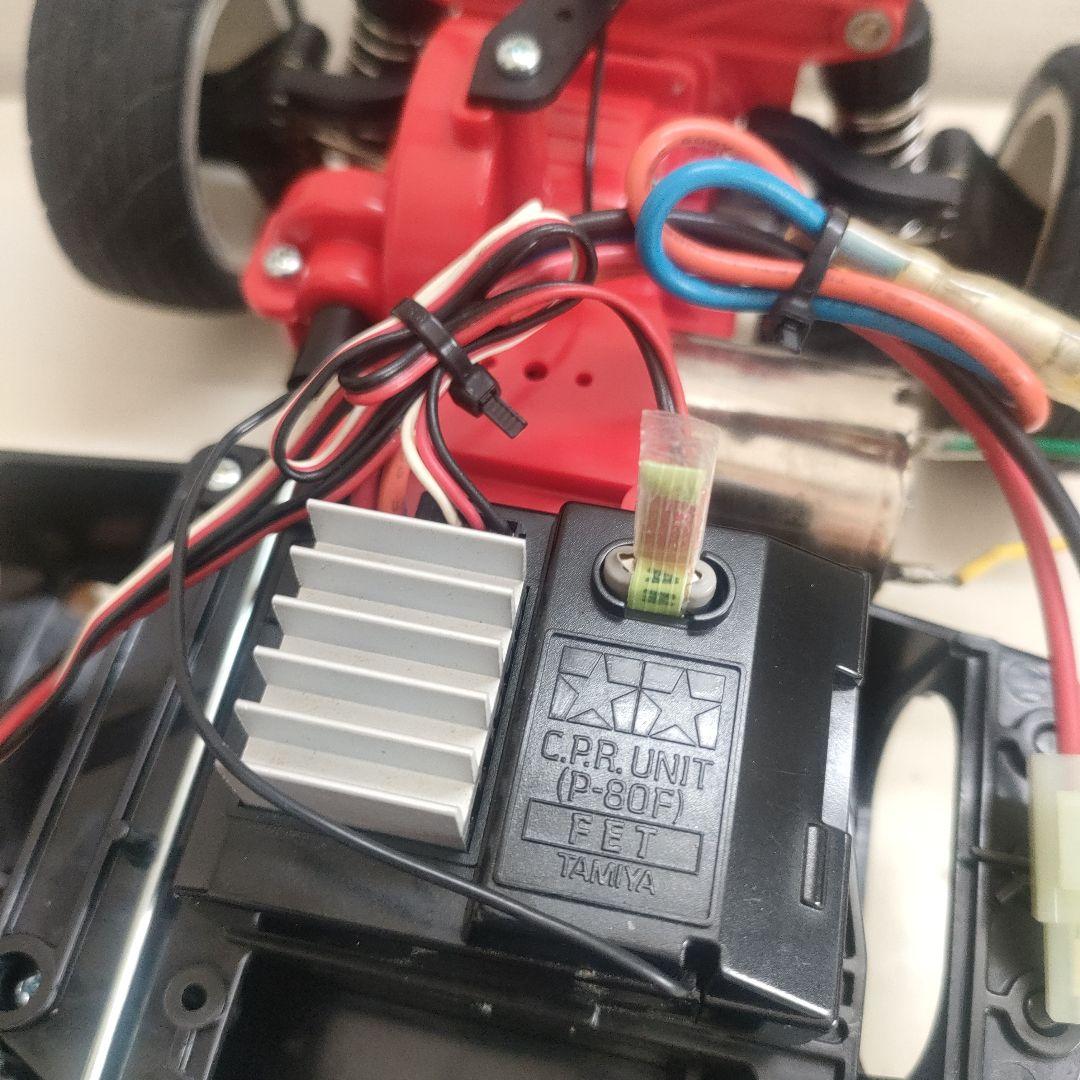 【当時物、レア】タミヤTA02シャーシ、プロポ、メカ付き、ランチアボディ付き