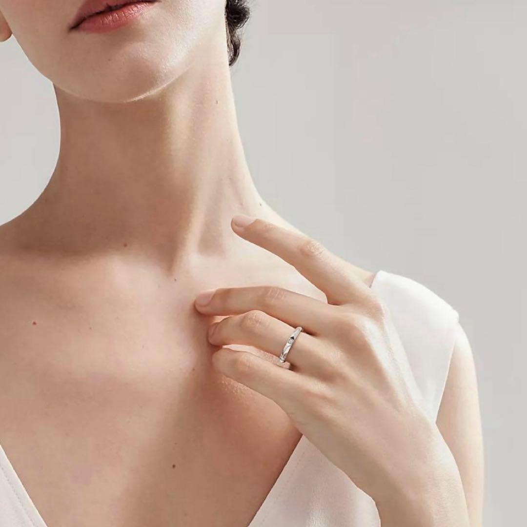 最終値下げティファニー トゥルー バンドリング ダイヤモンド プラチナ US８号