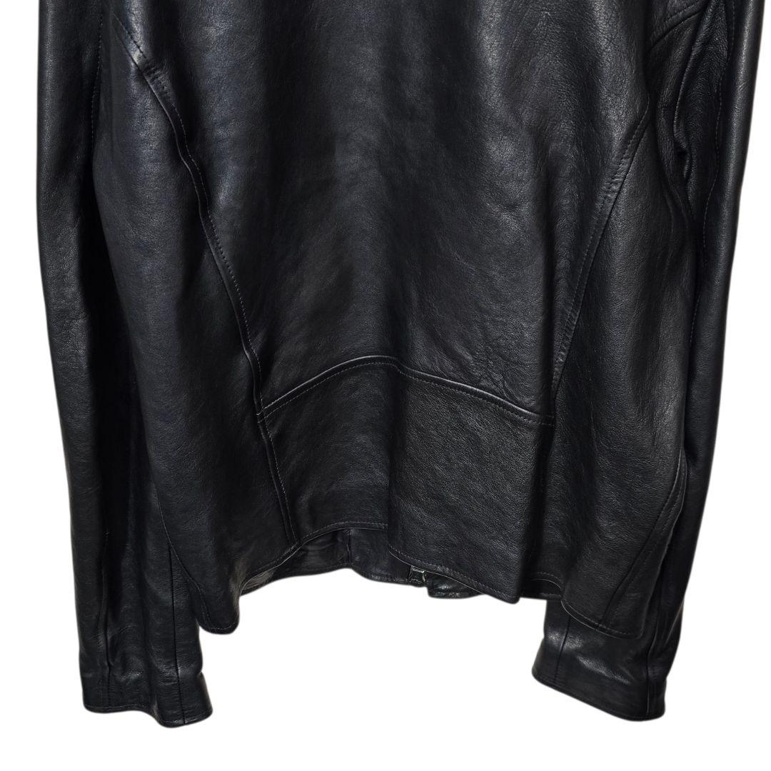 DIESEL BLACKGOLD シングルライダースジャケット ラムレザー 46