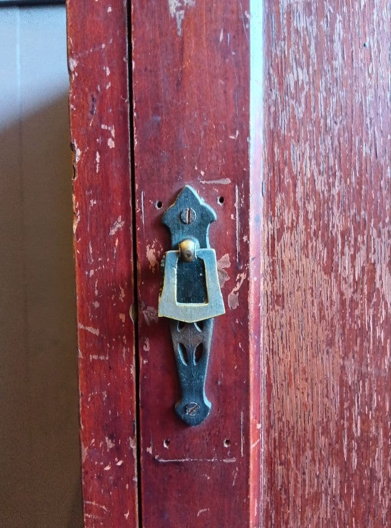 木製書類箱　三段棚　引き出し付き　昭和十一年　レトロ　ヴィンテージ