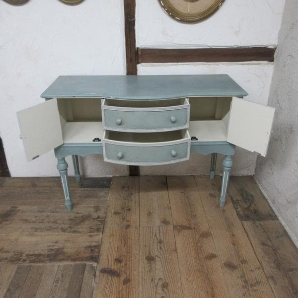 イギリス アンティーク 家具 サイドボード キャビネット ペイント 6912d