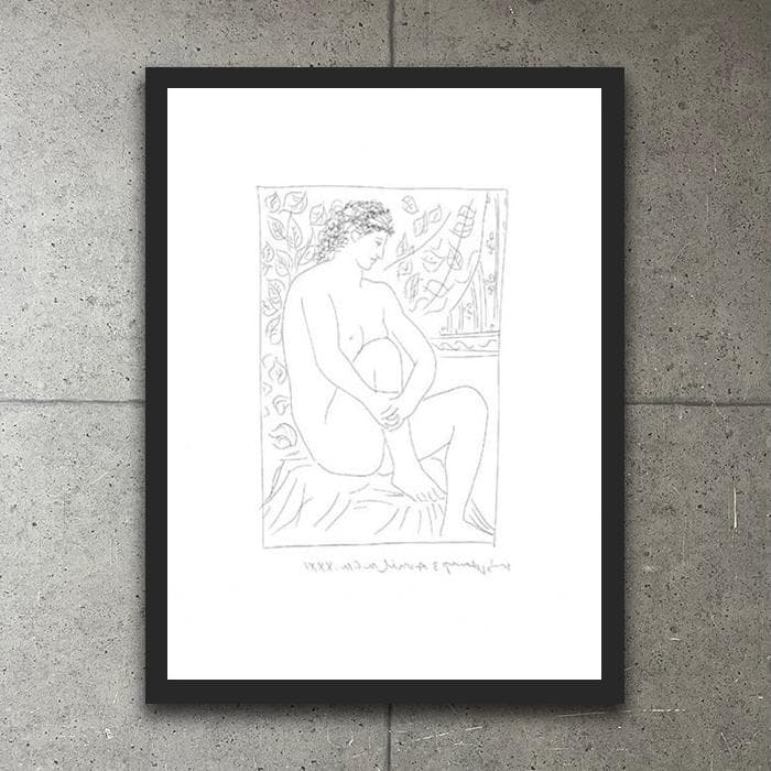 額装品/インテリア//Malaga Mujer 1931 パブロピカソ/ポスター