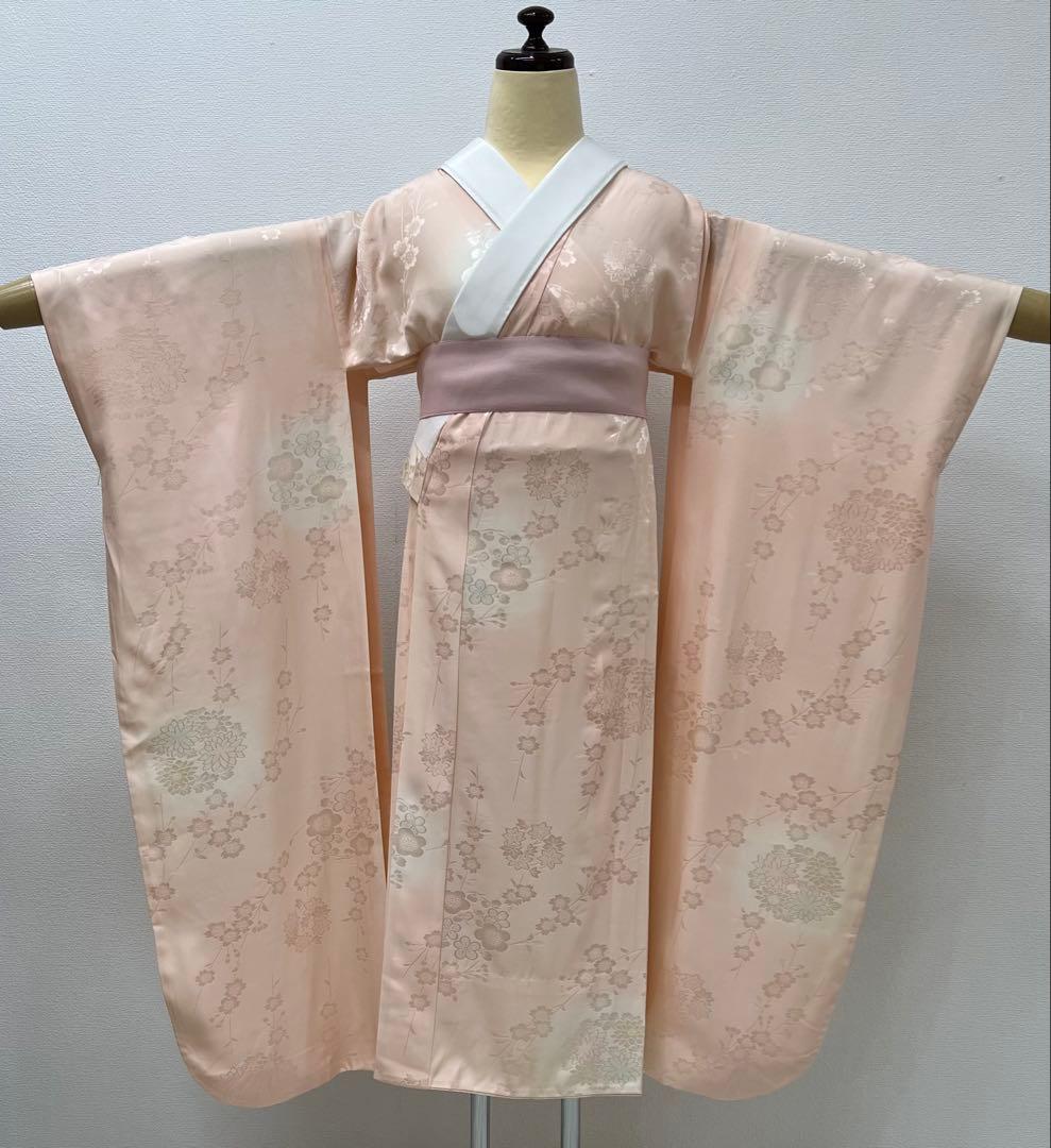 振り袖　フルセット　別誂長襦袢　金彩加工　刺繍入り　銀通し　半襟サービス　710
