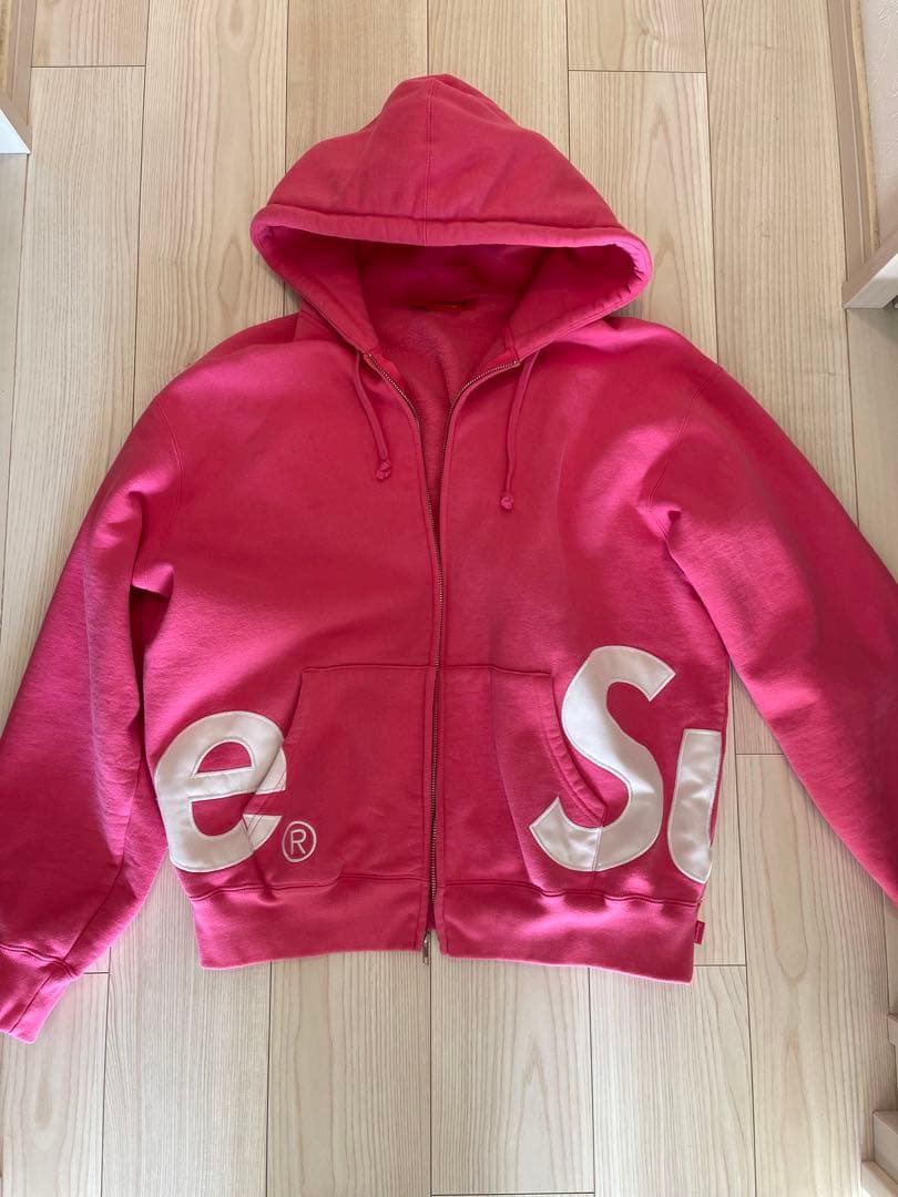 トップス supreme BigLogo Zip Up Hooded Sweatshirt