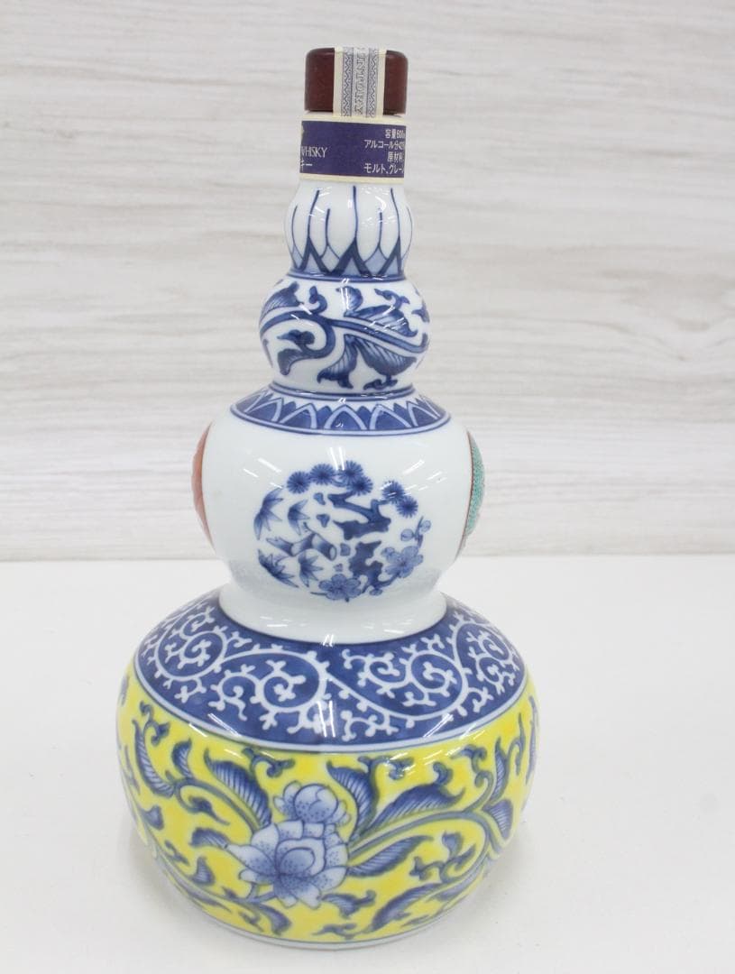 ▲希少 サントリー スペシャルボトルコレクション 有田焼 染錦牡丹唐草 寿 文瓢