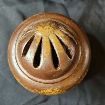 備前焼　香炉　人間国宝　金重陶陽?　分銅印　希少　箱無し