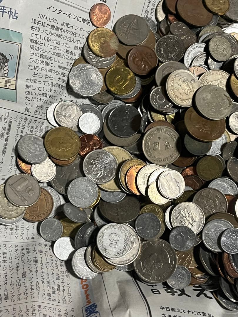 も*く様 5.2kg 外国 まとめて素材用 硬貨 古銭 貨幣 大量