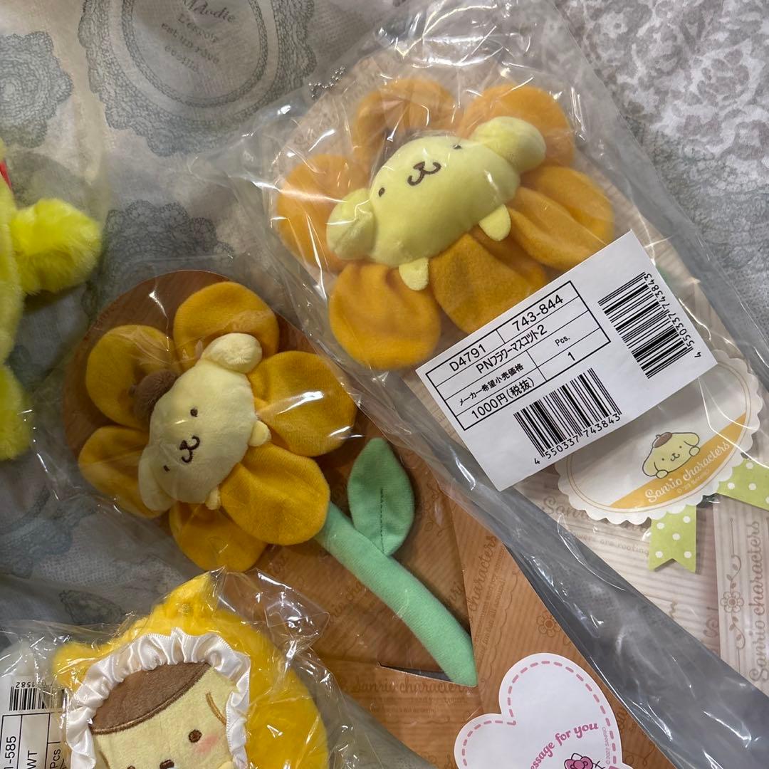 【全て新品・タグ付き】ポムポムプリン ぬいぐるみ マスコット 詰め合わせセット