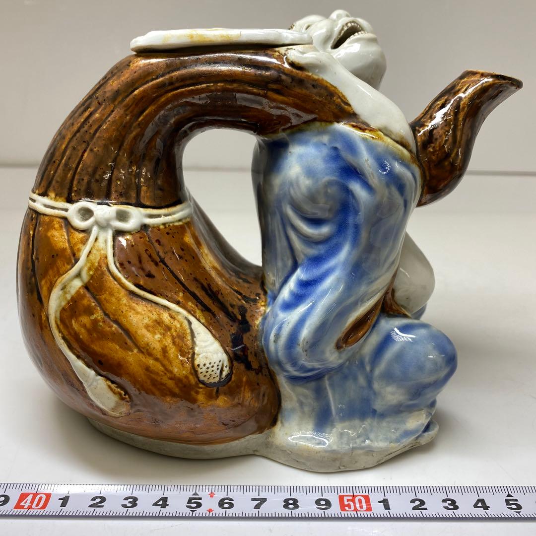 江戸時代　平戸焼水注　人物　高さ約14cm タサチ　東N7-1101☆2F