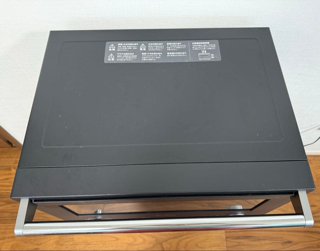 【ジャンク品】BALMUDA K04A-BK オーブンレンジ　説明書付
