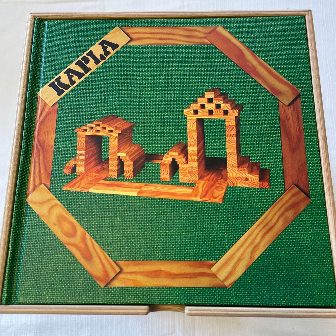 美品 カプラKAPLA 積み木　280アートブック緑