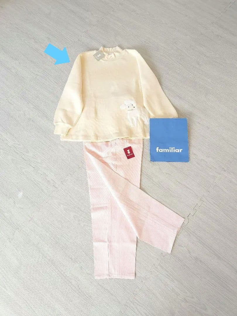 familiar 150 160 トレーナー　カットソーセーター
