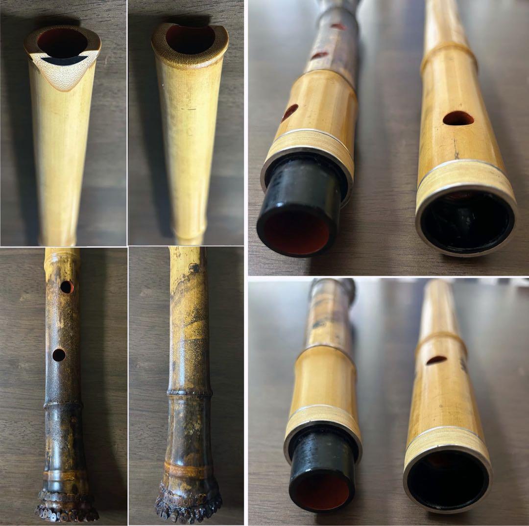 真山銘尺八(真翁作)二尺一寸管　ほぼ未使用　完全調律(H管)