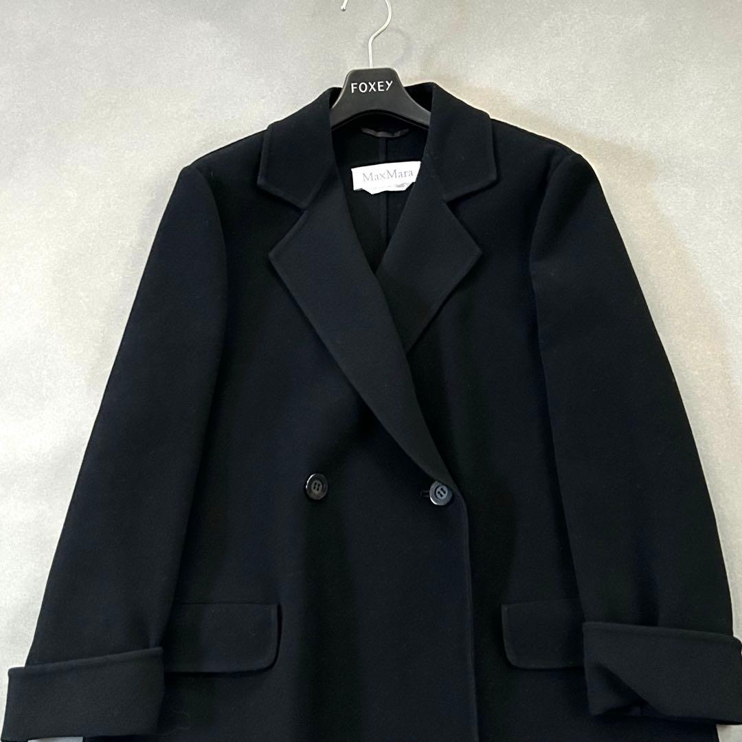 最高級＊白タグ マックスマーラ ダブルフェイス チェスターコート 42 極美品
