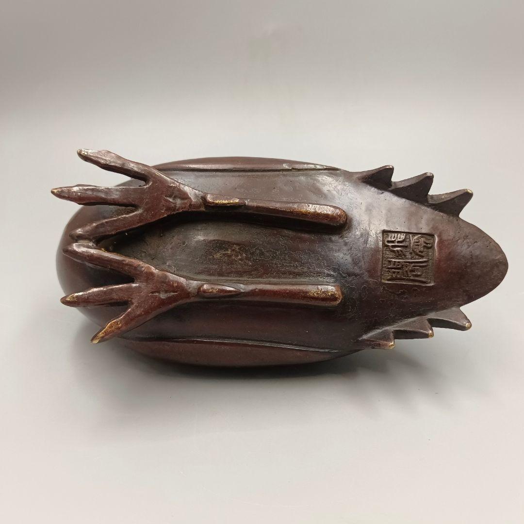 銅器 香炉 白鳥薫香炉 香道具 茶道具 装飾品 工芸品 美術品 置物