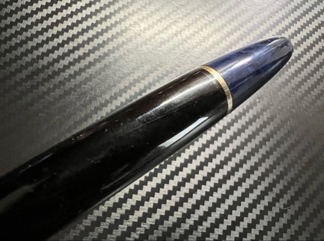 モンブラン 美品 146 14C 全金 EF 万年筆 ブラック ゴールド