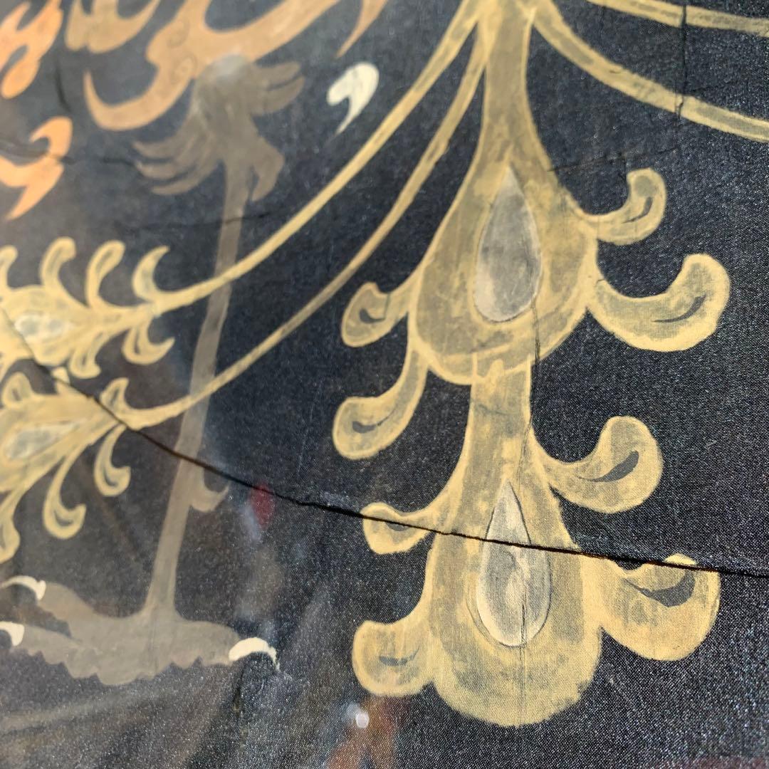 鳳凰　絹　シルク　祖国　漢代　双鳳文　双鳳紋　絵画　中国　骨董品　アンティーク