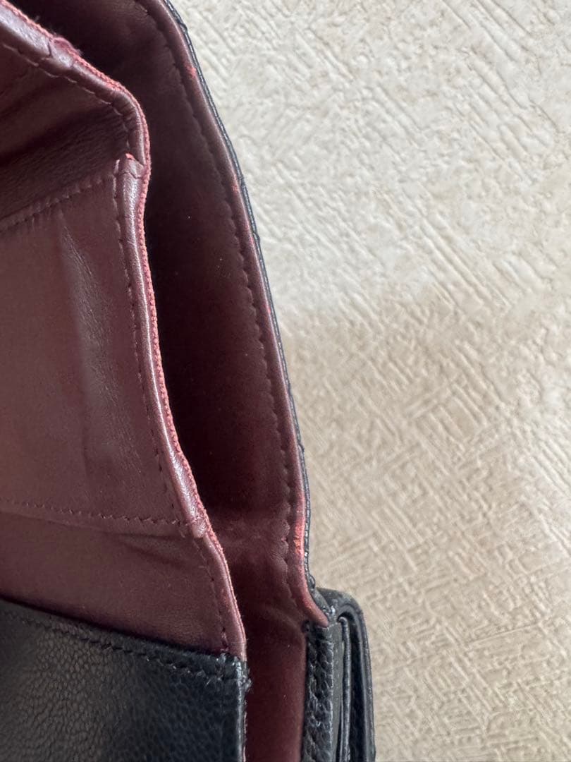 CHANEL 三つ折り財布 ブラック