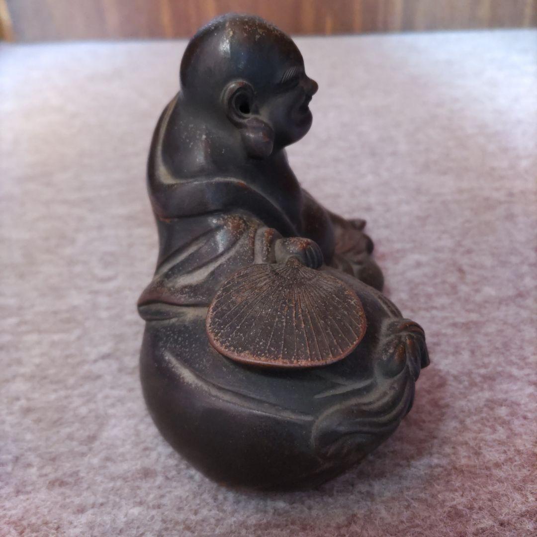 備前焼　布袋様置物　D185